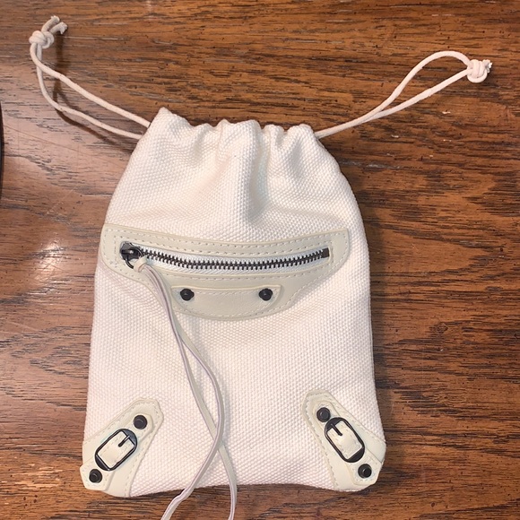 Like New Balenciaga Draw String Pouch - Rare! - Picture 1 of 11
